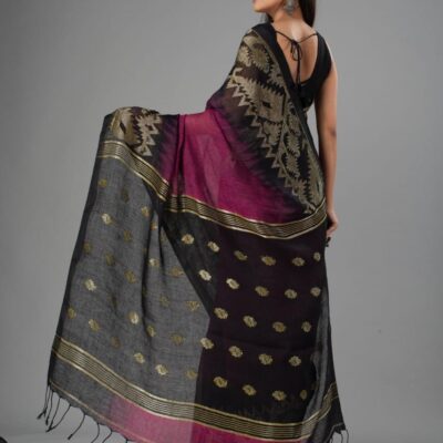 Linen Legacy Jamdani Saree