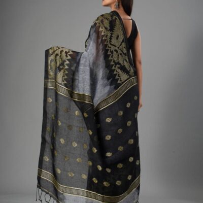 Linen Legacy Jamdani Saree