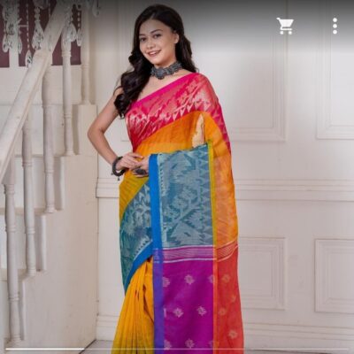 Linen Legacy Jamdani Saree