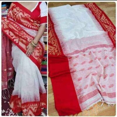 Linen Legacy Jamdani Saree