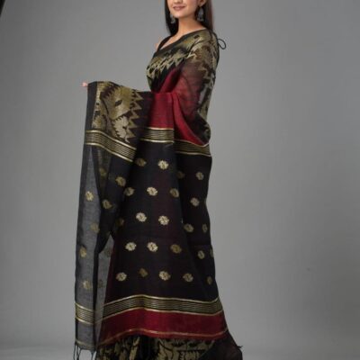 Linen Legacy Jamdani Saree
