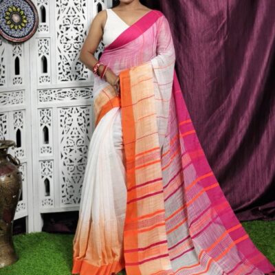 SlubAura Khadi Saree