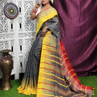 SlubAura Khadi Saree