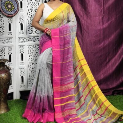 SlubAura Khadi Saree
