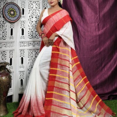 SlubAura Khadi Saree