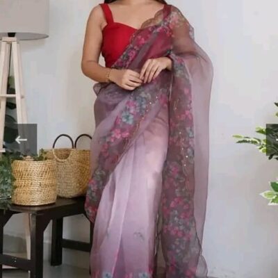 Floret Organza Saree
