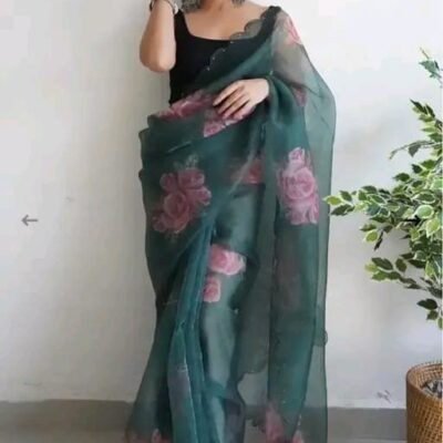 Floret Organza Saree