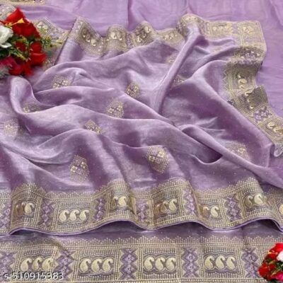Ziva Pure Banarasi Silk Organza Saree