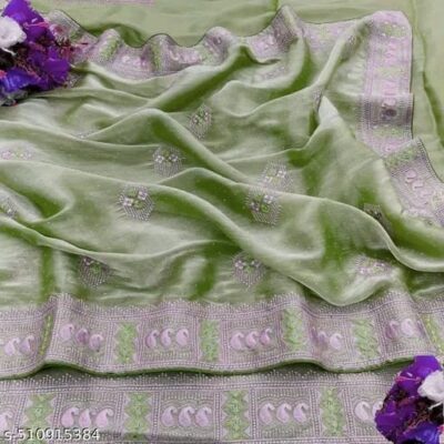 Ziva Pure Banarasi Silk Organza Saree