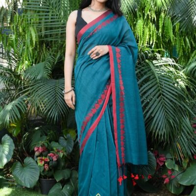 Sutrika Hand Woven Cotton Saree