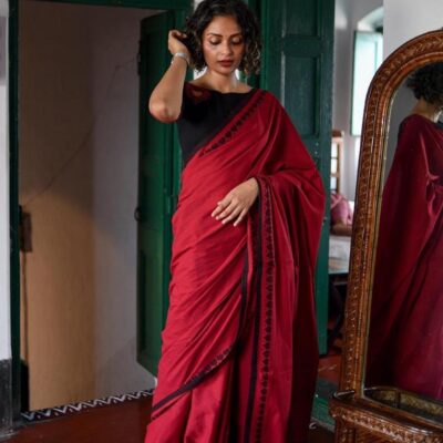 Sutrika Hand Woven Cotton Saree