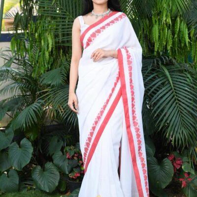 Sutrika Hand Woven Cotton Saree