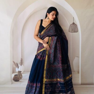 Saaj Maheshwari Silk Saree