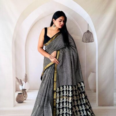 Saaj Maheshwari Silk Saree