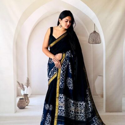Saaj Maheshwari Silk Saree