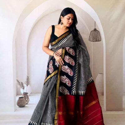 Saaj Maheshwari Silk Saree