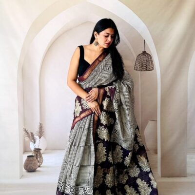 Saaj Maheshwari Silk Saree
