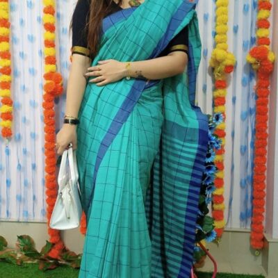 Grid & Grace Khadi Cotton Saree