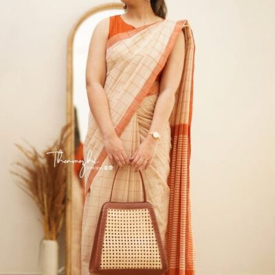 Grid & Grace Khadi Cotton Saree