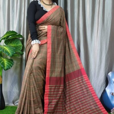 Grid & Grace Khadi Cotton Saree