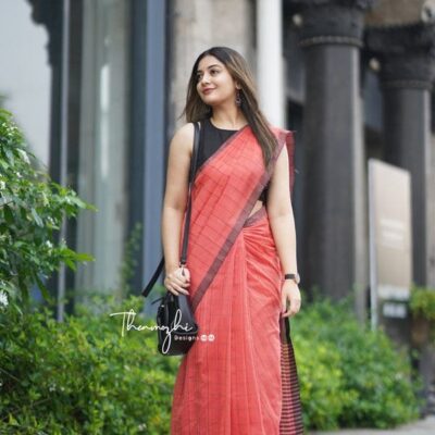 Grid & Grace Khadi Cotton Saree