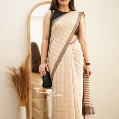 Grid & Grace Khadi Cotton Saree