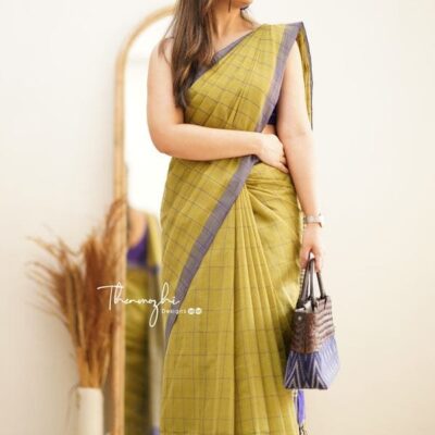 Grid & Grace Khadi Cotton Saree