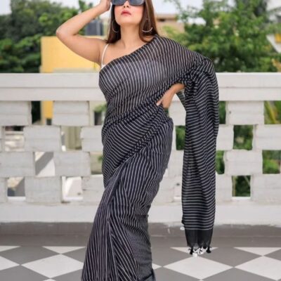 Desi Dhaga Khadi Cotton Saree