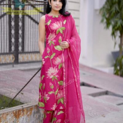 Florveen A-line Kurta Set With Dupatta