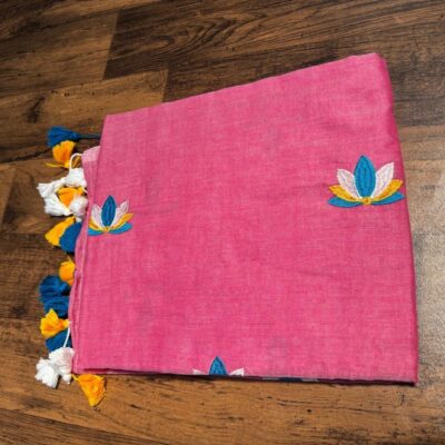 Lotusloom Mul Cotton Saree