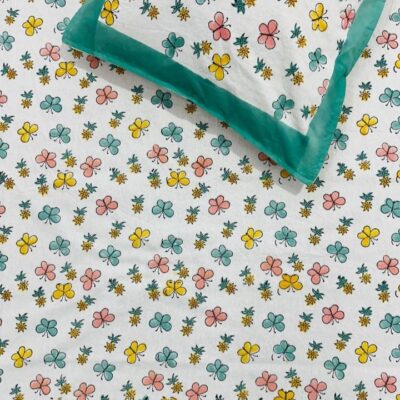 Kids Kraft Handblock Printed Single Bedsheet Set