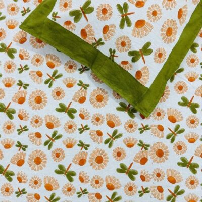 Kids Kraft Handblock Printed Single Bedsheet Set