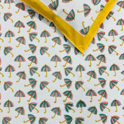 Kids Kraft Handblock Printed Single Bedsheet Set