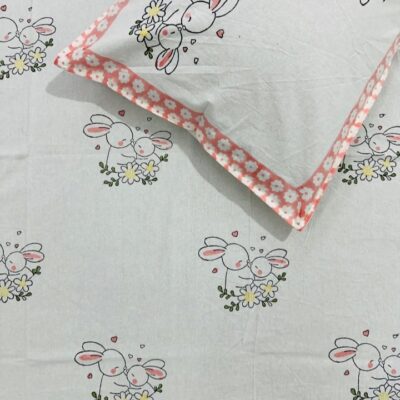 Kids Kraft Handblock Printed Single Bedsheet Set