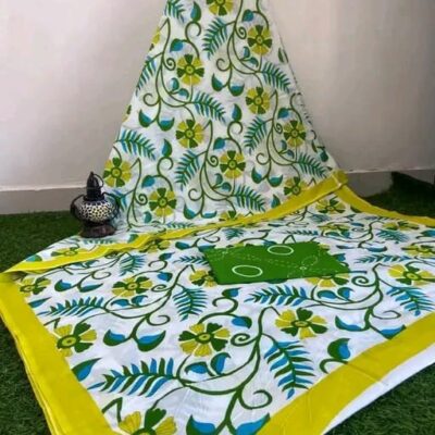 Blocktales Cotton Mulmul Saree