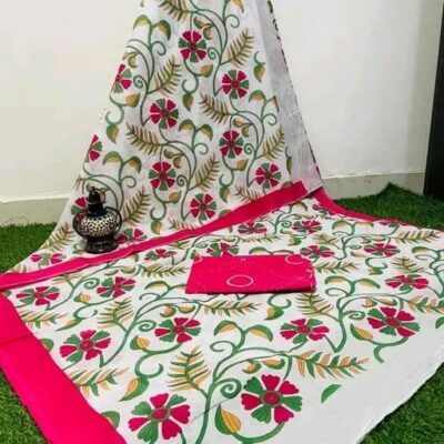 Blacktales Cotton Mulmul Saree