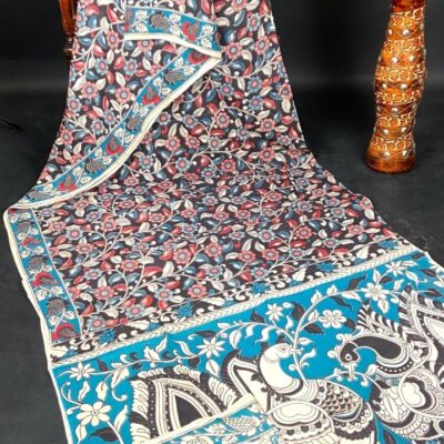 Kalamkriti Handmade Mulmul Cotton Saree