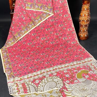 Kalamkriti Handmade Mulmul Cotton Saree
