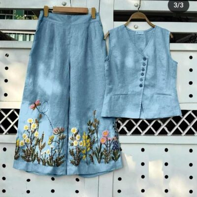 Threaded Grace Embroidered Co-ord Set