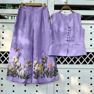 Threaded Grace Embroidered Co-ord Set