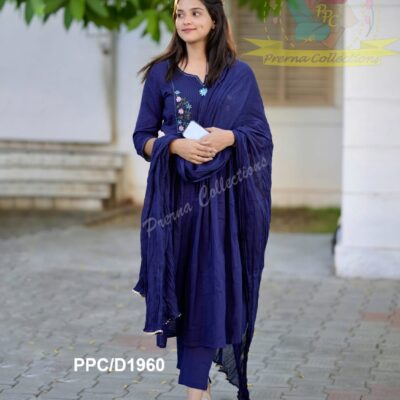 Inaaya Pure Cotton Kurti Set With Malmal Dupatta