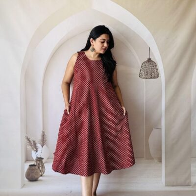 Kritika Cotton Ajrakh Printed One Piece