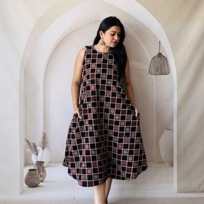 Kritika Cotton Ajrakh Printed One Piece
