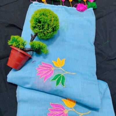 KomalKriti Pure Mul Cotton Saree