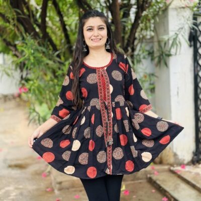 Printed Bliss Cotton Short Dress