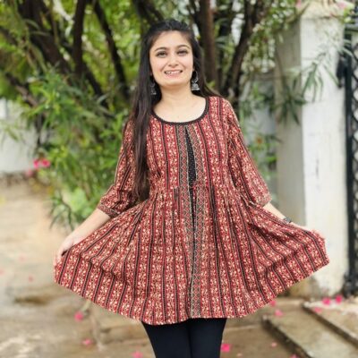 Printed Bliss Cotton Short Dress