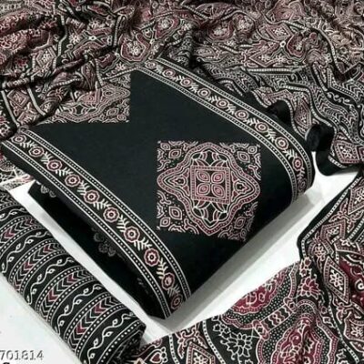 AjrakhVibe Rayon Unstitched Suit