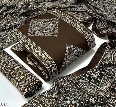 AjrakhVibe Rayon Unstitched Suit