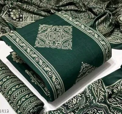 AjrakhVibe Rayon Unstitched Suit