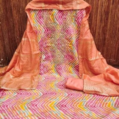 Miraya Shimmer Silk Unstitched Suit Set